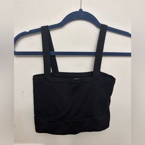 no boundaries black cropped tank top
